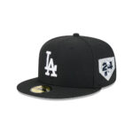 Los Angeles Dodgers 2024 World Series Champions Fitted Cap in Black
