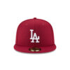 Los Angeles Dodgers 2024 World Series Champions Fitted Cap in Cardinal