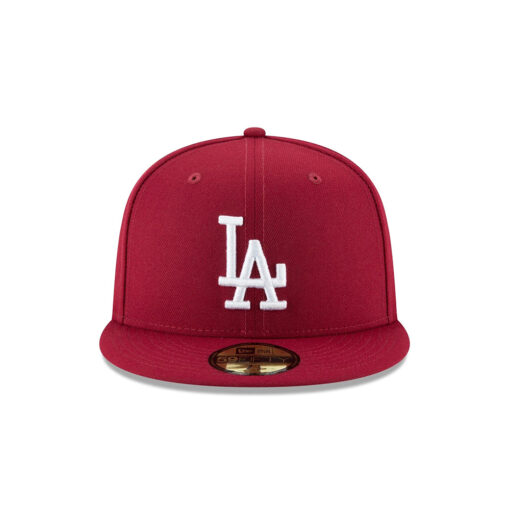 Los Angeles Dodgers 2024 World Series Champions Fitted Cap in Cardinal