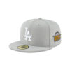 Los Angeles Dodgers 2024 World Series Champions Fitted Cap in Gray