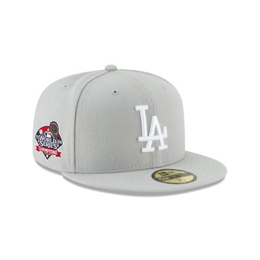 Los Angeles Dodgers 2024 World Series Champions Fitted Cap in Gray Los Angeles Dodgers 2024 World Series Champions Fitted Cap in Gray