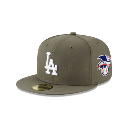 Los Angeles Dodgers 2024 World Series Champions Fitted Cap in New Olive