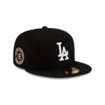 Los Angeles Dodgers 2025 World Series MVP Yoshinobu Yamamoto Black Stitched Fitted Hat