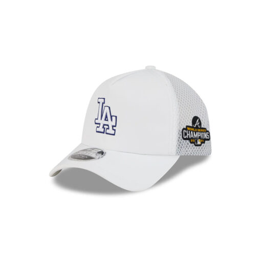 Los Angeles Dodgers 2026 Batting Practice White Embroidered APEX Trucker Hat