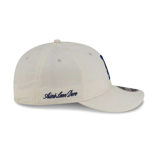 Los Angeles Dodgers Aime Leon Dore Chrome White Retro Crown Embroidered Strapback Hat
