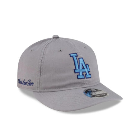 Los Angeles Dodgers Aime Leon Dore Gray Retro Crown Embroidered Strapback Hat