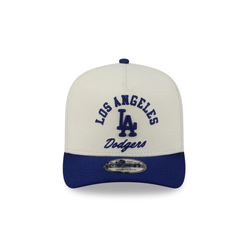 Los Angeles Dodgers Arched Chrome White Embroidered A-Frame Snapback Hat