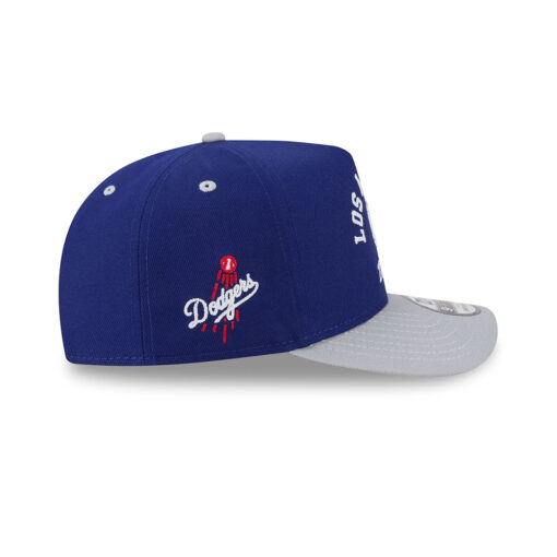 Los Angeles Dodgers Arched Royal Stitched A-Frame Snapback Hat