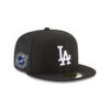 Los Angeles Dodgers Back-to-Back Champions Circle Fitted Cap in Black