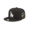 Los Angeles Dodgers Back-to-Back Champions Circle Fitted Cap in Black