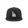 Los Angeles Dodgers Back-to-Back Champions Circle Fitted Cap in Black