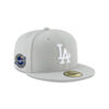 Los Angeles Dodgers Back-to-Back Champions Circle Fitted Cap in Gray