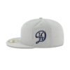 Los Angeles Dodgers Back-to-Back Champions Circle Fitted Cap in Gray
