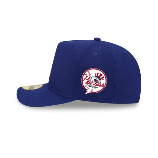 Los Angeles Dodgers Barbed Wire A-Frame Fitted Cap in Royal