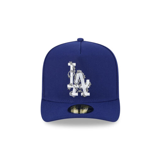 Los Angeles Dodgers Barbed Wire A-Frame Fitted Cap in Royal