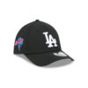 Los Angeles Dodgers Black and White M-Crown Black Embroidered Stretch Fit Cap