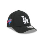 Los Angeles Dodgers Black and White M-Crown Black Embroidered Stretch Fit Cap
