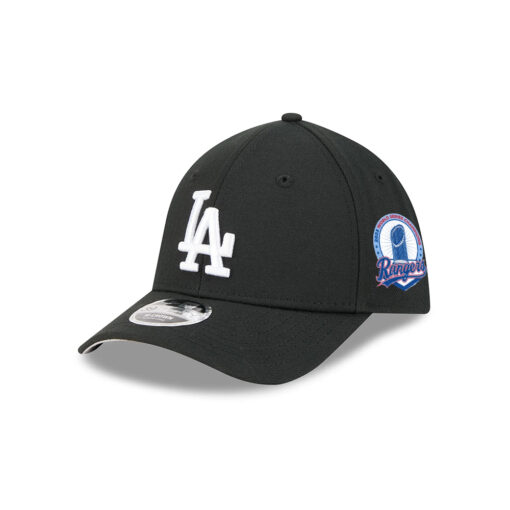 Los Angeles Dodgers Black and White M-Crown Black Embroidered Stretch Fit Cap