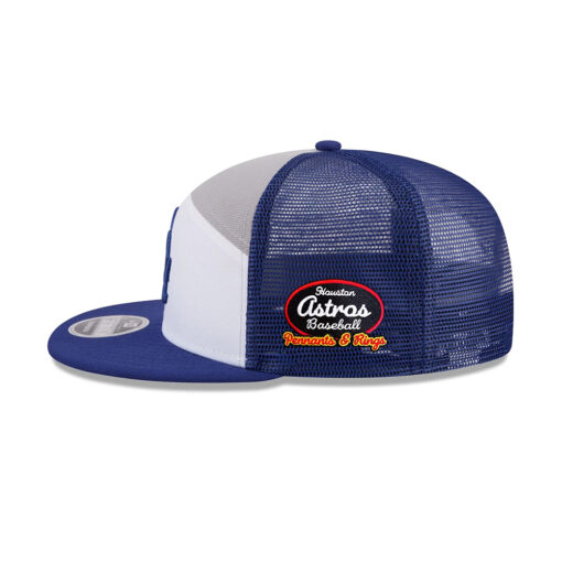 Los Angeles Dodgers Block Split Panel Stitched Trucker Cap