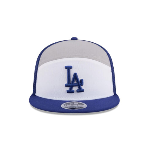 Los Angeles Dodgers Block Split Panel Stitched Trucker Cap