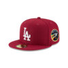 Los Angeles Dodgers Cardinal Basic Fitted Cap in Red