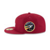 Los Angeles Dodgers Cardinal Basic Fitted Cap in Red