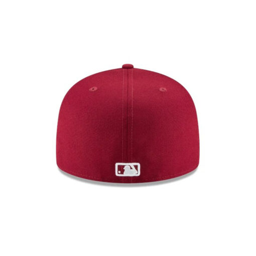 Los Angeles Dodgers Cardinal Basic Fitted Cap in Red