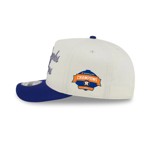 Los Angeles Dodgers Chainstitch A-Frame Snapback in White Los Angeles Dodgers Chainstitch A-Frame Snapback in White