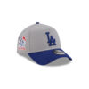 Los Angeles Dodgers Champions Flag Side Patch A-Frame Snapback in Gray