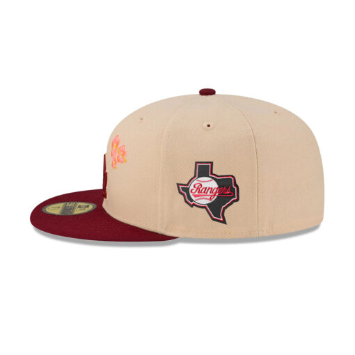 Los Angeles Dodgers Champions Players Fitted Cap in Cream