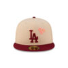 Los Angeles Dodgers Champions Players Fitted Cap in Cream