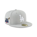 Los Angeles Dodgers Champions Samurai Fitted Cap in Gray