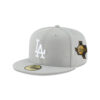 Los Angeles Dodgers Champions Samurai Fitted Cap in Gray 1 Los Angeles Dodgers Champions Samurai Fitted Cap in Gray