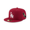 Los Angeles Dodgers Champions Samurai Fitted Cap in Red