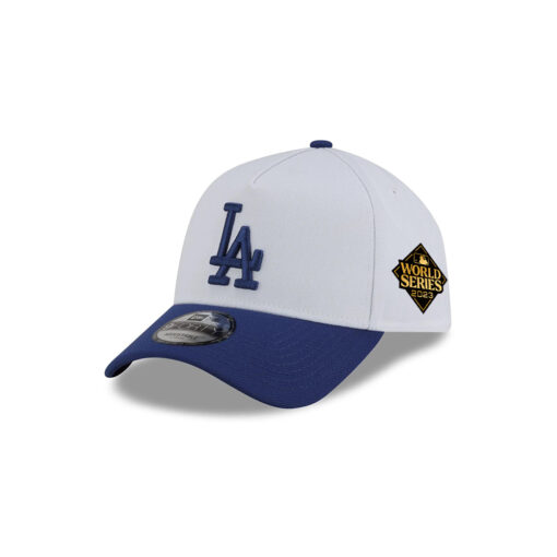 Los Angeles Dodgers Champions Trophy Side Patch A-Frame Snapback in White