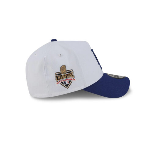 Los Angeles Dodgers Champions Trophy Side Patch A-Frame Snapback in White