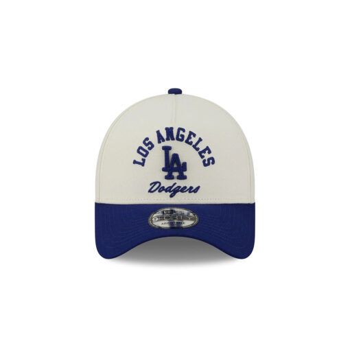 Los Angeles Dodgers Chrome White Arched Embroidered A-Frame Snapback Hat