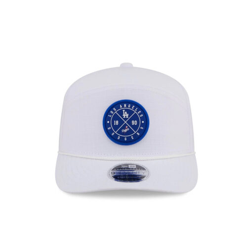 Los Angeles Dodgers Circle Logo Split-Panel Stretch-Snap in White Los Angeles Dodgers Circle Logo Split-Panel Stretch-Snap in White