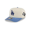 Los Angeles Dodgers Cotton Brush Pre-Curved A-Frame Snapback in Cream