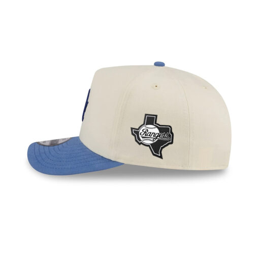 Los Angeles Dodgers Cotton Brush Pre-Curved A-Frame Snapback in Cream