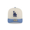 Los Angeles Dodgers Cotton Brush Pre-Curved A-Frame Snapback in Cream