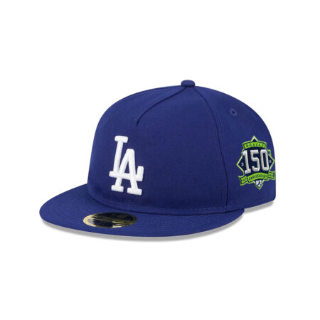 Los Angeles Dodgers Easy Retro Crown A-Frame Fitted Cap in Royal