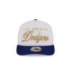Los Angeles Dodgers Gold Scripted White Embroidered Adjustable Cap