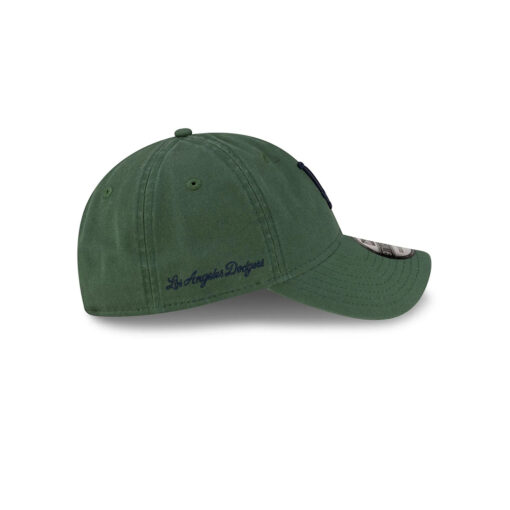 Los Angeles Dodgers Green Washed Script Forest Green Embroidered Adjustable Hat