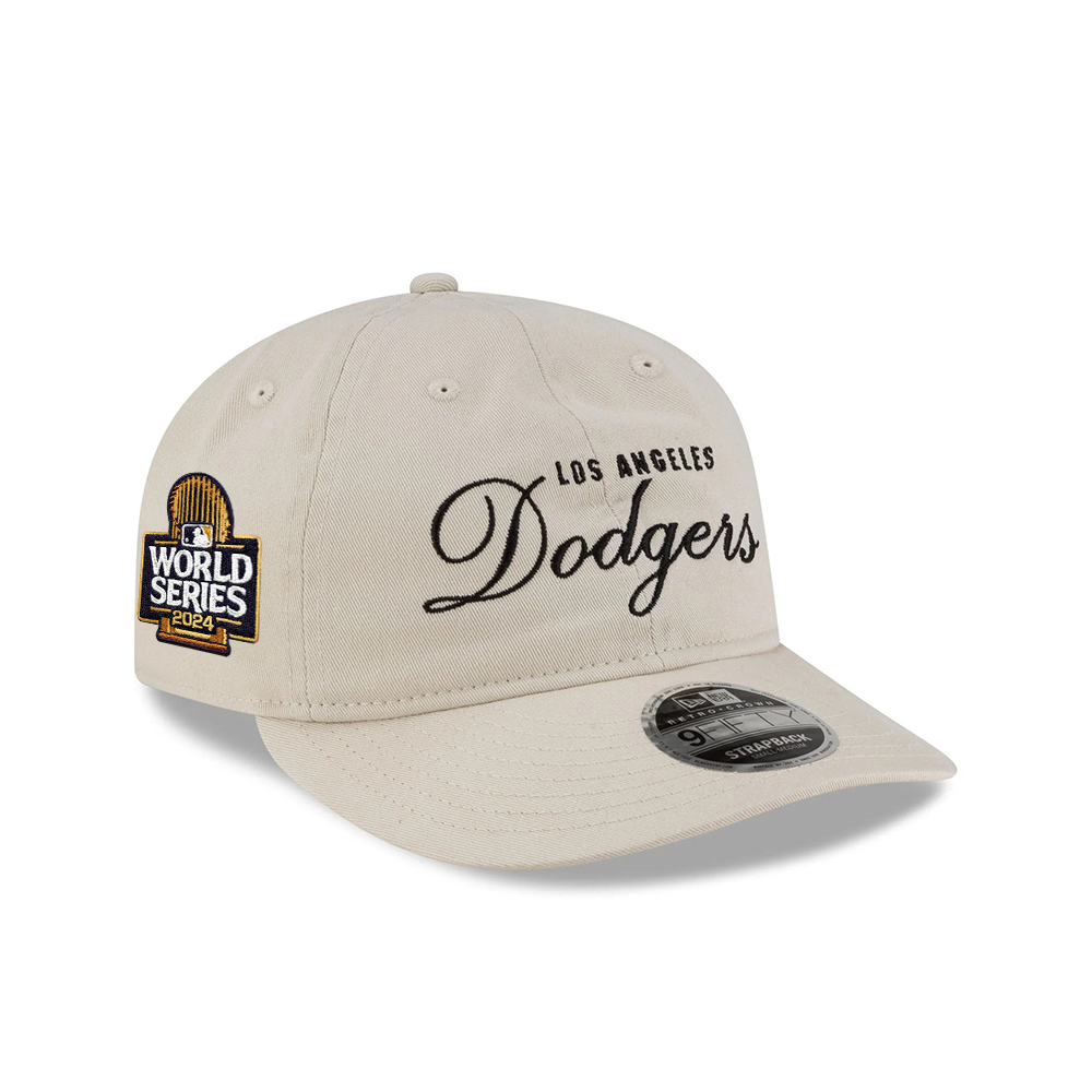 Los Angeles Dodgers Ivory Retro Crown Adjustable Cap in Cream Los Angeles Dodgers Ivory Retro Crown Adjustable Cap in Cream