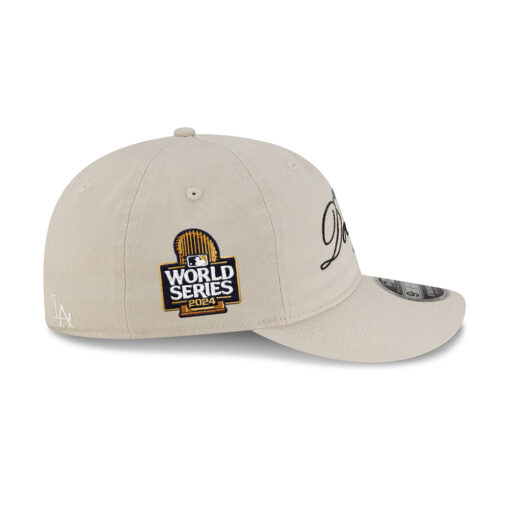 Los Angeles Dodgers Ivory Retro Crown Adjustable Cap in Cream Los Angeles Dodgers Ivory Retro Crown Adjustable Cap in Cream