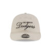 Los Angeles Dodgers Ivory Retro Crown Adjustable Cap in Cream 4 Los Angeles Dodgers Ivory Retro Crown Adjustable Cap in Cream