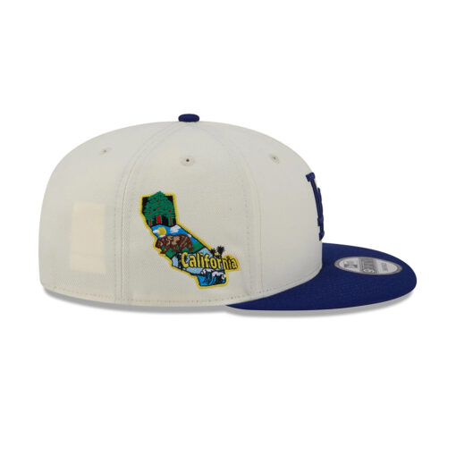 Los Angeles Dodgers Localized Cream Stitched Snapback Hat