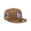 Los Angeles Dodgers Logo Scribble Fitted Cap in Brown