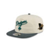 Los Angeles Dodgers Metallic Logo Cream Embroidered Adjustable Cap